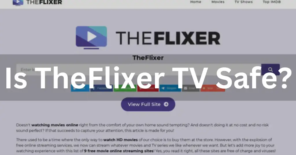 Is Theflixer Safe To Use?